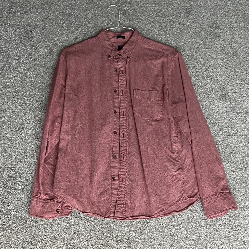 J. Crew Slim Fit Red Button-Up Shirt